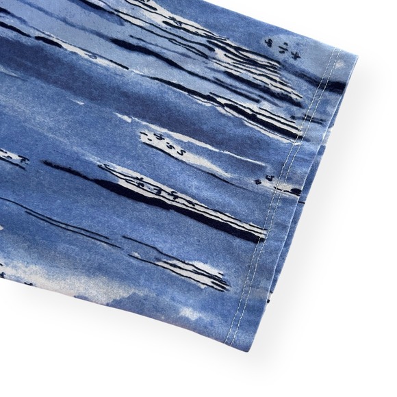 Habitat Clothes to Live XL Blue White Multicolor 100% Cotton 3/4 Sleeve Top NWOT - Picture 7 of 14